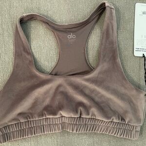 NWT ALO Yoga Women's Brown Sports Bra Large